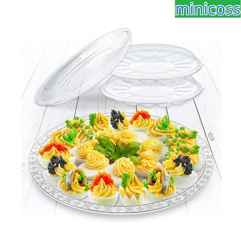 Pack of 2 Deviled Egg Containers with Lid