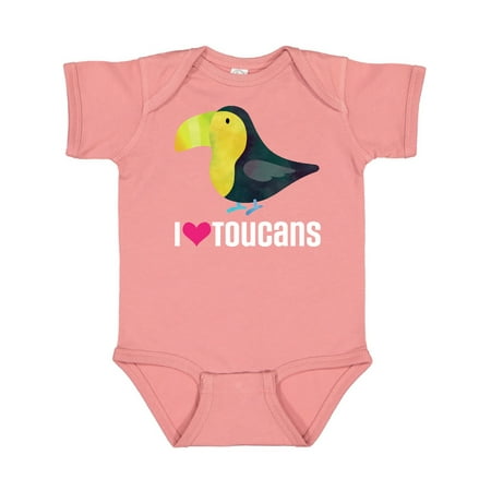 

Inktastic Toucan Bird I Love Toucans Cute Gift Baby Boy or Baby Girl Bodysuit
