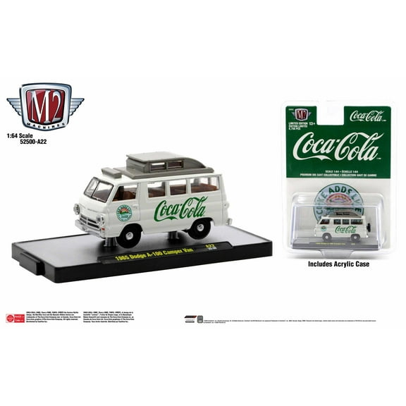 M2 Machines Coca-Cola Release A22 1965 Dodge A-100 Camper Van