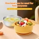 thumbnail image 5 of 4 Pzas de Tazones para Bebé de Acero Inoxidable 304 con Funda de Silicona Removible, Tazones Antideslizantes con Succión para Niños Pequeños, Contenedores de Refrigerios para Alimentación de Niños, 5 of 11