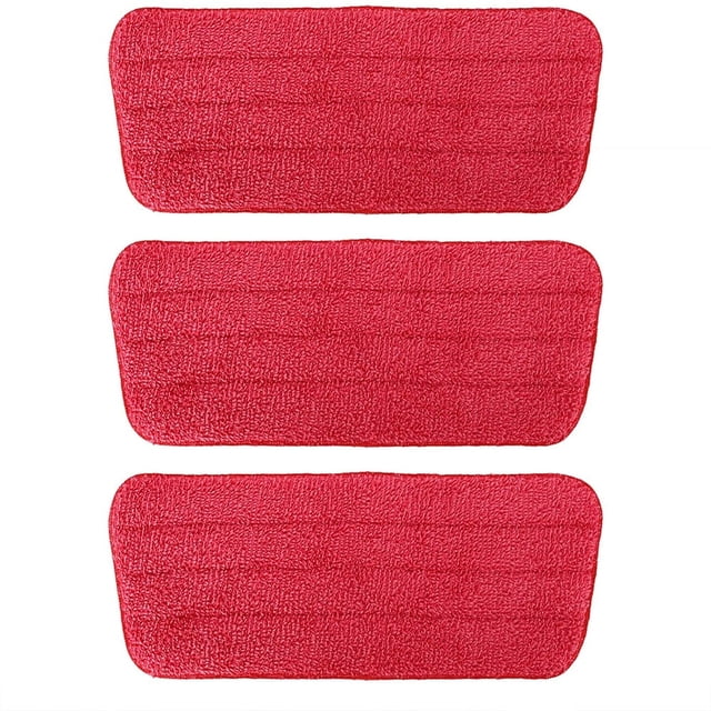 CUITING 3 Pcs Replacement Microfiber Pad for Universal Commercial 16.5 Inch Mop Head Flat Mop Head Wet & Dry Commercial Cleaning Refills Reusable Mop Refills Fit for Most Microfiber Flat