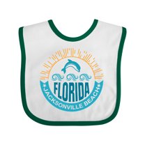 Inktastic Jacksonville Beach Florida Matching Boys or Girls Baby Bib