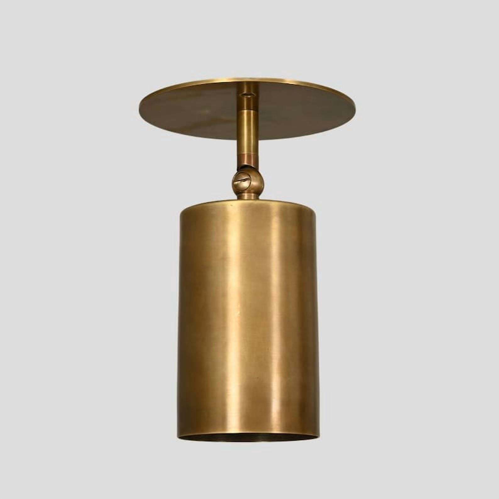 Semi Flush Mount Light Articulated Spot Ceiling Sconce Stilnovo Style Brass Wall Lamp Handmade Cylinder Mid Century