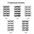 thumbnail image 4 of 5 Paires de Faux Cils 3D Naturels Noirs Longs avec Bande Invisible Réutilisables, 4 of 4