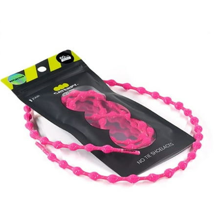 

Caterpy Run - The Ultimate Elastic No Tie Shoelaces for Adults and Kids (Flamingo Pink (Reflective) Standard: 30in / 75cm)