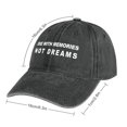 thumbnail image 2 of Die With Memories, Not Dreams Charcoal Hat Adjustable Funny Fashion Unisex Baseball Cap for Men Women, 2 of 7