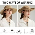 thumbnail image 6 of Sun Hat UPF 50+ Cowboy Hat Waterproof Wide Brim Fishing Hats with Adjustable Summer UV Protection, 6 of 7
