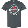 thumbnail image 3 of Inktastic Sickle Cell Awareness Month September with Red Ribbon T-Shirt, 3 of 5