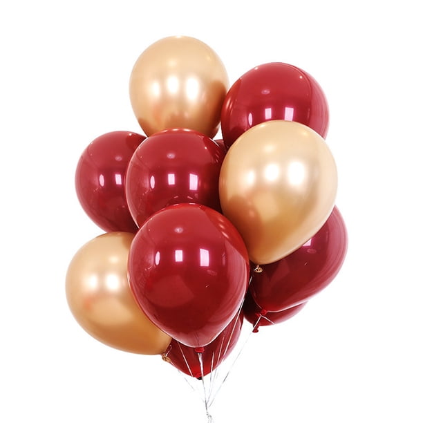 Kit de globos de látex color granate, 10 pulgadas, 100 unidades