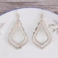 thumbnail image 5 of Hammered Filigree Hollow Earrings Layer Teardrop Hook Fashion Women Gold Jewelry, 5 of 5