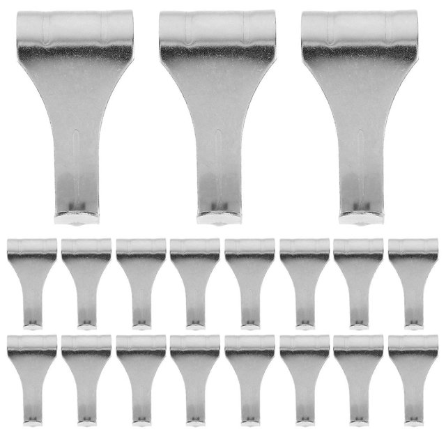 20Pcs Heavy Duty Zinc Alloy Picture Hooks Hangers for Rail Hanging
