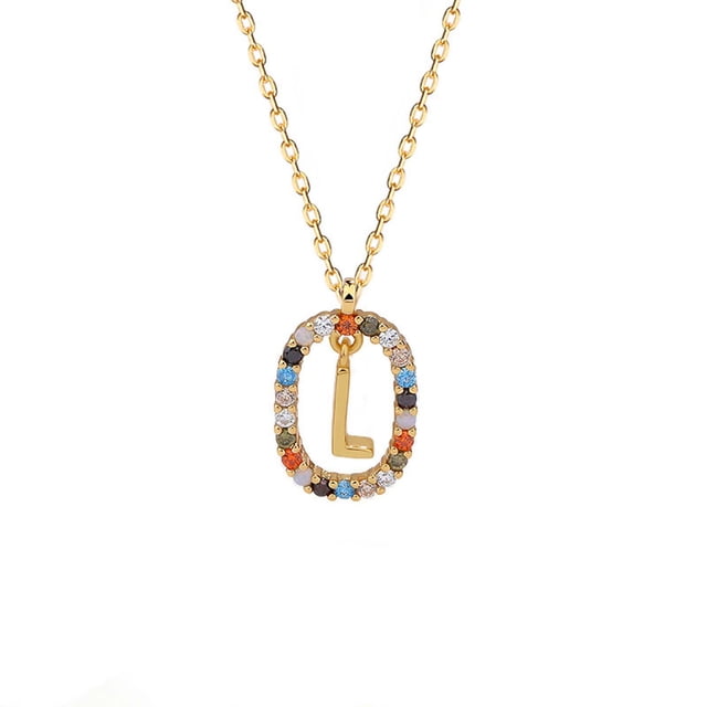 mtvxesu Colliers Pendentifs Design Lettre Collier Pendentif de Luxe à la Mode
