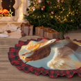 thumbnail image 5 of Sigee Rainbow English Cocker Spaniel for Christmas Decoration Tree Skirt Christmas Plaid Tree Skirt,Christmas home decor Holiday Tree Skirt Fits TChristmas Tree-30", 5 of 6