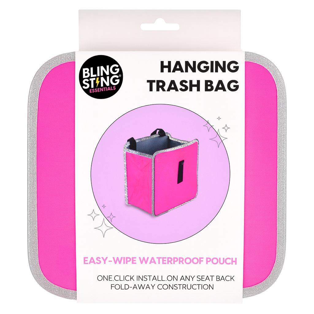 Blingsting Car Trash Can with Waterproof Liner photo 2
