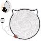 thumbnail image 2 of Alfombrilla rascadora para gatos, cuerda de algodón natural, almohadilla para rascar gatos, redonda, horizontal, de 15,7 pulgadas, para gatos de interior, protector de muebles para pared, sofá, alfomb, 2 of 3