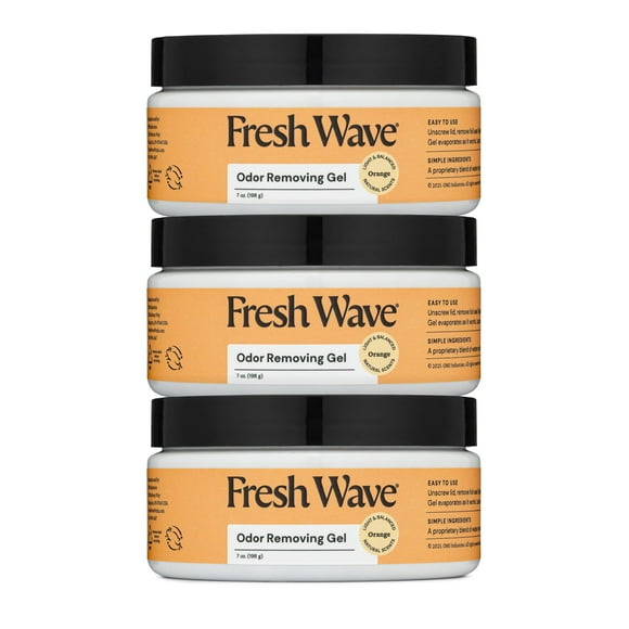 Gel eliminador de olores Fresh Wave Orange, 200 ml, paquete de 3
