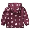 thumbnail image 5 of Karoyedx Kids Fall Jacket Toddler Boys Windbreaker Casual Outerwear Kids Lightweight Zip Hooded Jacket Baby Cute Coat Wine Size,5-6 Years, 5 of 9