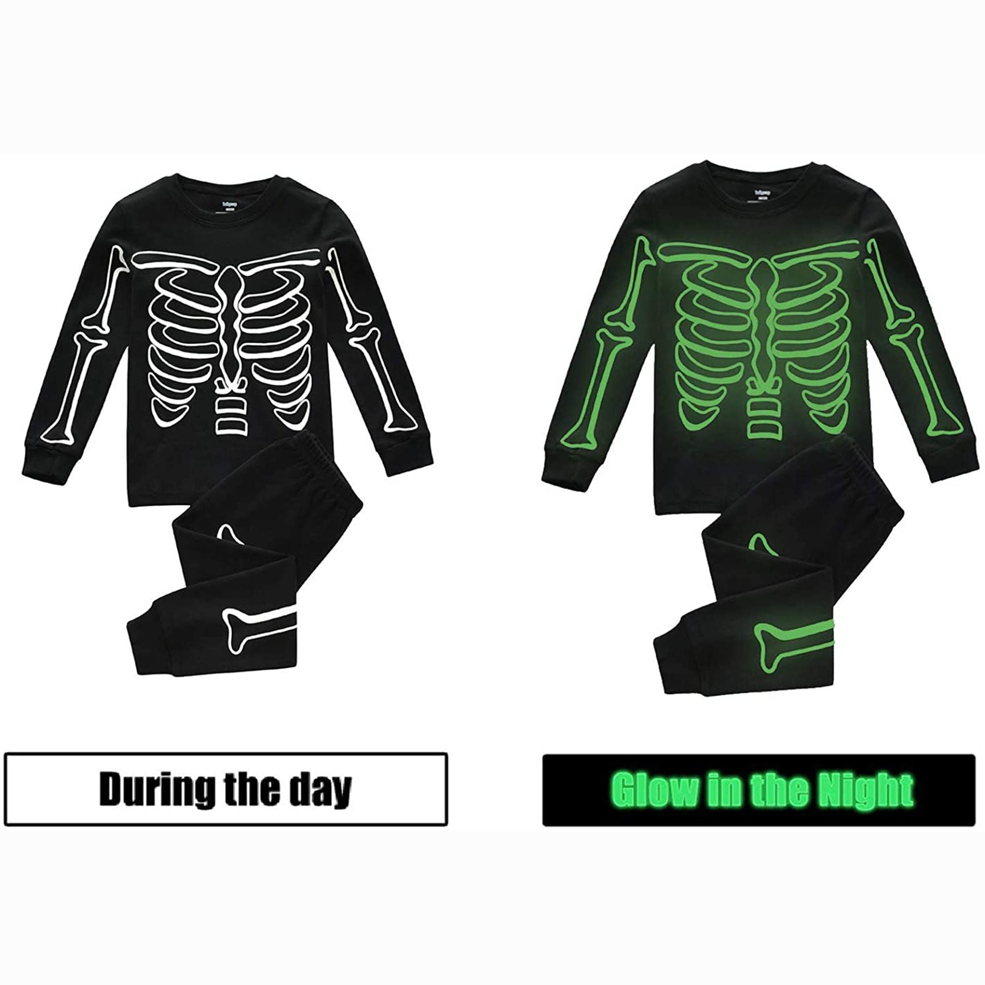 Boys skeleton pajamas hotsell