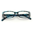 thumbnail image 2 of Women Rectangular Rhinestones Reading Glasses - Female Fashion Leopard Clear Lens Readers Demi Tortoise, 2 of 5