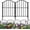 Black-1, variant on Decorative Garden Fence , 10 Pack Rustproof Metal No Dig Fence Animal Barrier for Dog, Arched Flower Bed Edging Ornamental Wire Border Panel Fencing for Yard Patio Outdoor Decor