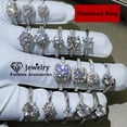 thumbnail image 2 of Anillos de joyería de moda CC para mujer, dijes de Zirconia cúbica, compromiso de boda nupcial, anillo de Color oro blanco, triangulación de envío, 2 of 2