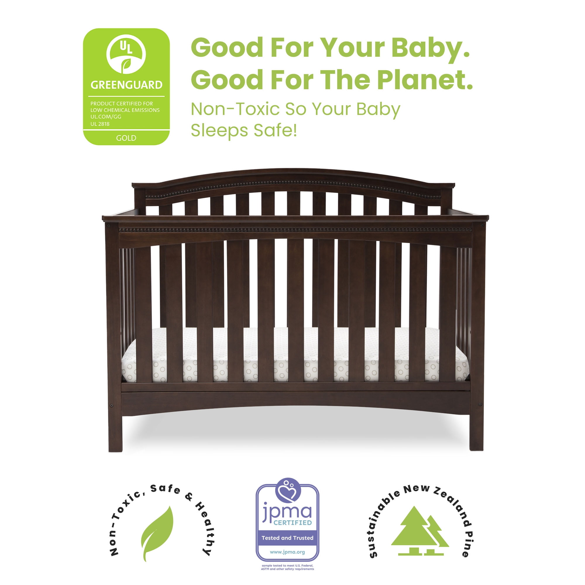 Delta Children 6 in 1 Convertible Crib Walnut Bahrain Ubuy