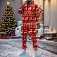 thumbnail image 2 of CONZONE Christmas Men's Sweatsuit 2 Piece Sets Casual Men's Jogging Tracksuit Set Xmas Graphic Print Pullover Hoodie Pants Sweat Suit for Men Cozy Fall Winter Athletic Track Suit Outfits, 2 of 5