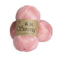 thumbnail image 3 of Silk Cotton Yarn for Hand Knitting Thick Yarn knit Sewing Wool Crochet Scarf Sweater Needlework Eco-friendly Thread 5pcs, 3 of 7