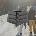 thumbnail image 4 of Bufanda de invierno sólida para mujer, chal de algodón impermeable térmico para escalar gris Zulema bufanda de plumón para mujer, 4 of 8
