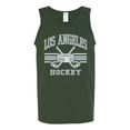 thumbnail image 2 of Wild Bobby City of Los Angeles Hockey Fantasy Fan Sports Men's Tank Top, Forest Green, Large, 2 of 5