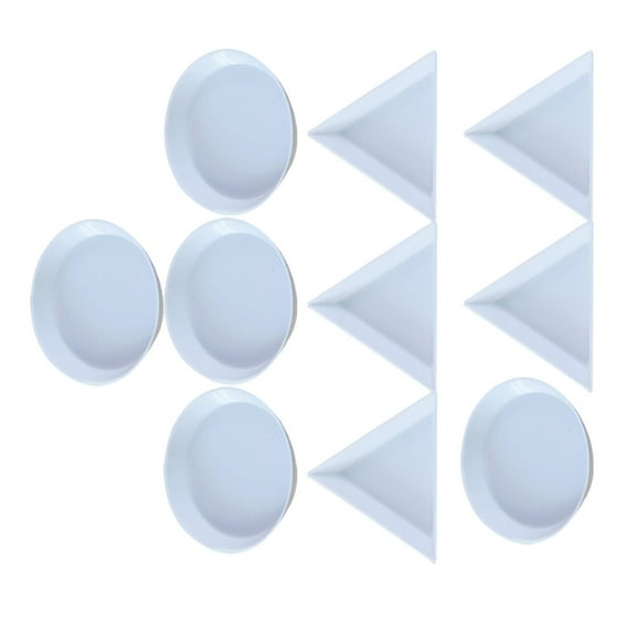 Raindrops 10PCS White Watercolor Paint Palette Set for Artists and Painters, Portable Outdoor Painting Supplies