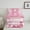 Pink B, variant on jejeloiu Monogrammed A Bedding Comforter Set,Cute Girls Bowtie Twin Comforter Sets,Pink Glitter Print Bedding Set For Child,Microfiber Room Decorative Reversible,2pcs