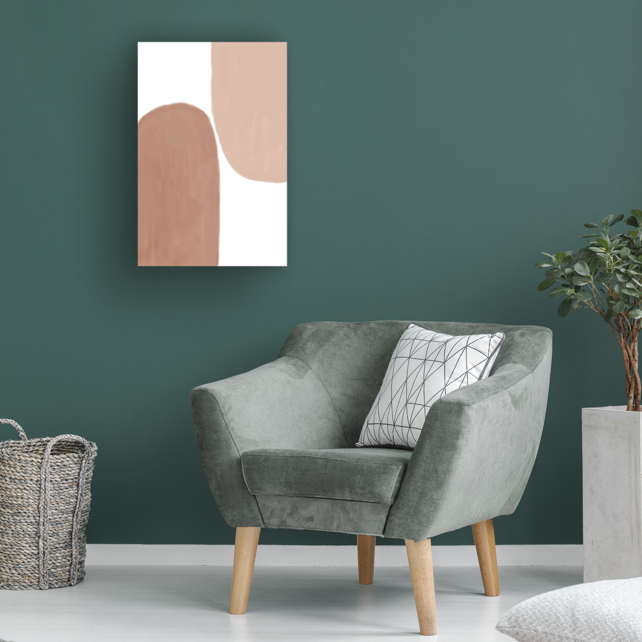 Trademark Fine Art Melloi Art Prints Earth Tone Painting Canvas Wall Art