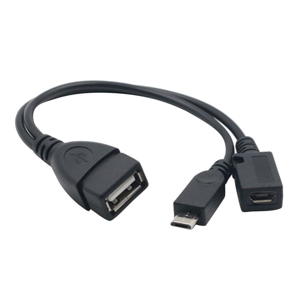 Cable de extensión USB OTG para teléfono inteligente con cable de datos alimentado para Android