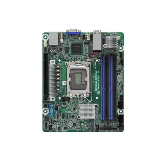 AsRock Rack W680D4ID-2T/G5/X550 Deep Mini-ITX Server Motherboard Single Socket 12th & 13th Gen Intel® Core™ series processors (LGA 1700) W680 Dual 10G Lan PCIe 5.0