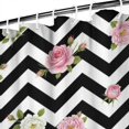 thumbnail image 3 of Pioneer Flower Floral Print Pattern Shower Curtain 84"x72", Bathroom Decorative Shower Curtain Set with 12 Hooks, Waterproof Washable, 3 of 6