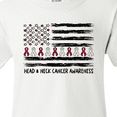 thumbnail image 4 of Inktastic Head and Neck Cancer Awareness- Flag and Ribbon Youth T-Shirt, 4 of 5