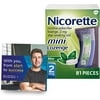 Nicorette 2mg Mini Nicotine Lozenges to Help Quit Smoking with Behavioral Support Program - Mint Flavored Stop Smoking Aid, 81 Count