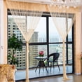 thumbnail image 3 of Door String Curtain Silver Ribbon Thread Fringe Wall Panel Thread Fringe Curtain Panel for Living Room Wedding Coffee House Restaurant, 3 of 6