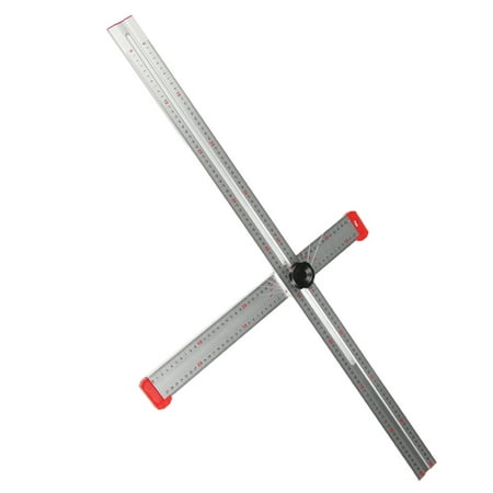

T Square Ruler 48in Aluminum Alloy Metal Crafting Woodworking Scribing Carpenter Layout Measuring Positioning Tool 120cm