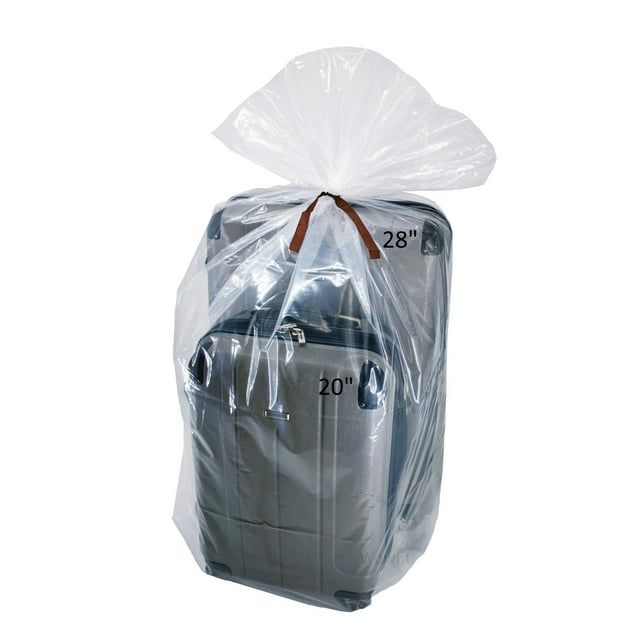 Bolsas de plástico Wowfit de 5 quilates, 101 x 152 cm, extra grandes, transparentes, con corbatas