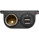 thumbnail image 5 of Sidaley Enchufe para encendedor de coche, montaje debajo del tablero, adaptador de carga de 12V/24V, convertidor de teléfono, tableta, puertos USB, Paneles de instrumentos para automóviles Sidaley VI015341-00B, 5 of 6