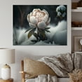 thumbnail image 2 of Designart A Blooming White Peony Flower In Winter I Canvas Wall Art, 2 of 5