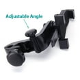 thumbnail image 4 of Car Mount Headrest for Samsung Galaxy S25/Edge/Plus/Ultra - Holder Back Seat Cradle Swivel Dock Entertainment, 4 of 6