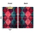 thumbnail image 5 of FORMRS Acrylic Clipboard with Low Profile Clip Standard A4 Letter Size, 12.5" x 9", Vibrant Green Tartan Pattern, 5 of 8