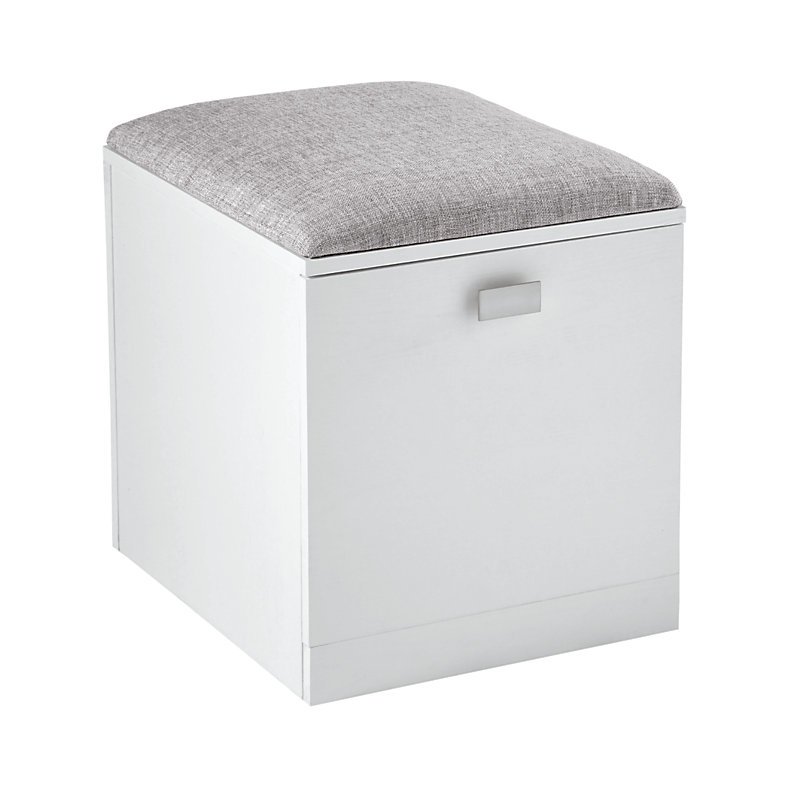 See Jane Work Kate File/Seat, 18 1/2"H x 15 3/8"W x 18 1/8"D, White