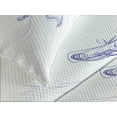 thumbnail image 4 of Ambesonne Sports Quilted Bedspread Set 3 Pcs, Fencing Duel Sketchy, Queen Size, Violet Blue White, 4 of 5