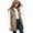 (New6)Khaki, variant on ThriftyPlait Long Hooded Puffer Vest for Women Casual Sleeveless Zip Up Outerwear Warm Loose Longline Winter Coat for Daily Outings