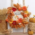 thumbnail image 6 of 17in Fall Wreath, Autumn Wreath for Front Door, for Home Wall Porch Outdoor/Indoor Harvest Thankgivings Holiday Decorations, 6 of 13