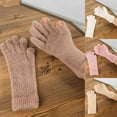 thumbnail image 5 of WREESH Women's Solid Color Warm Winter Touchscreen Knit Gloves Fleece and Comfortable Insulated Gloves Pink, 5 of 5
